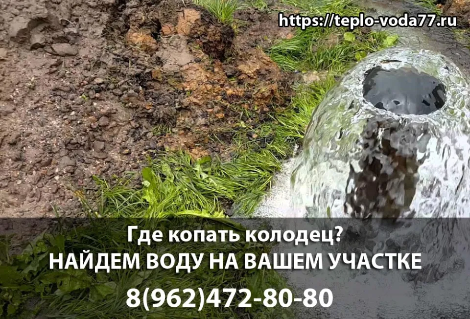 Поиск воды на участке в Подольске перед копкой колодца